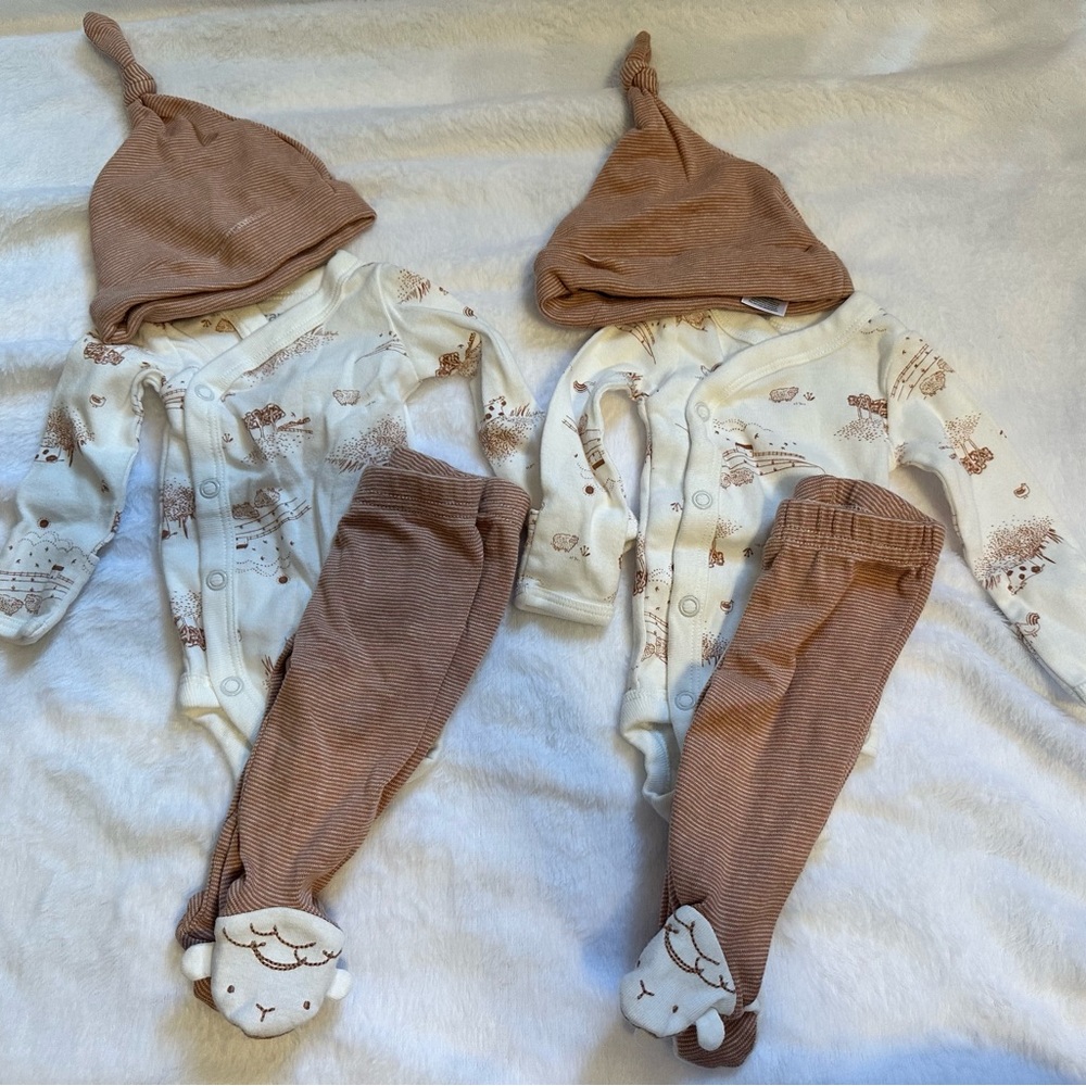 NWOT Carter Preemie 3 piece TWIN